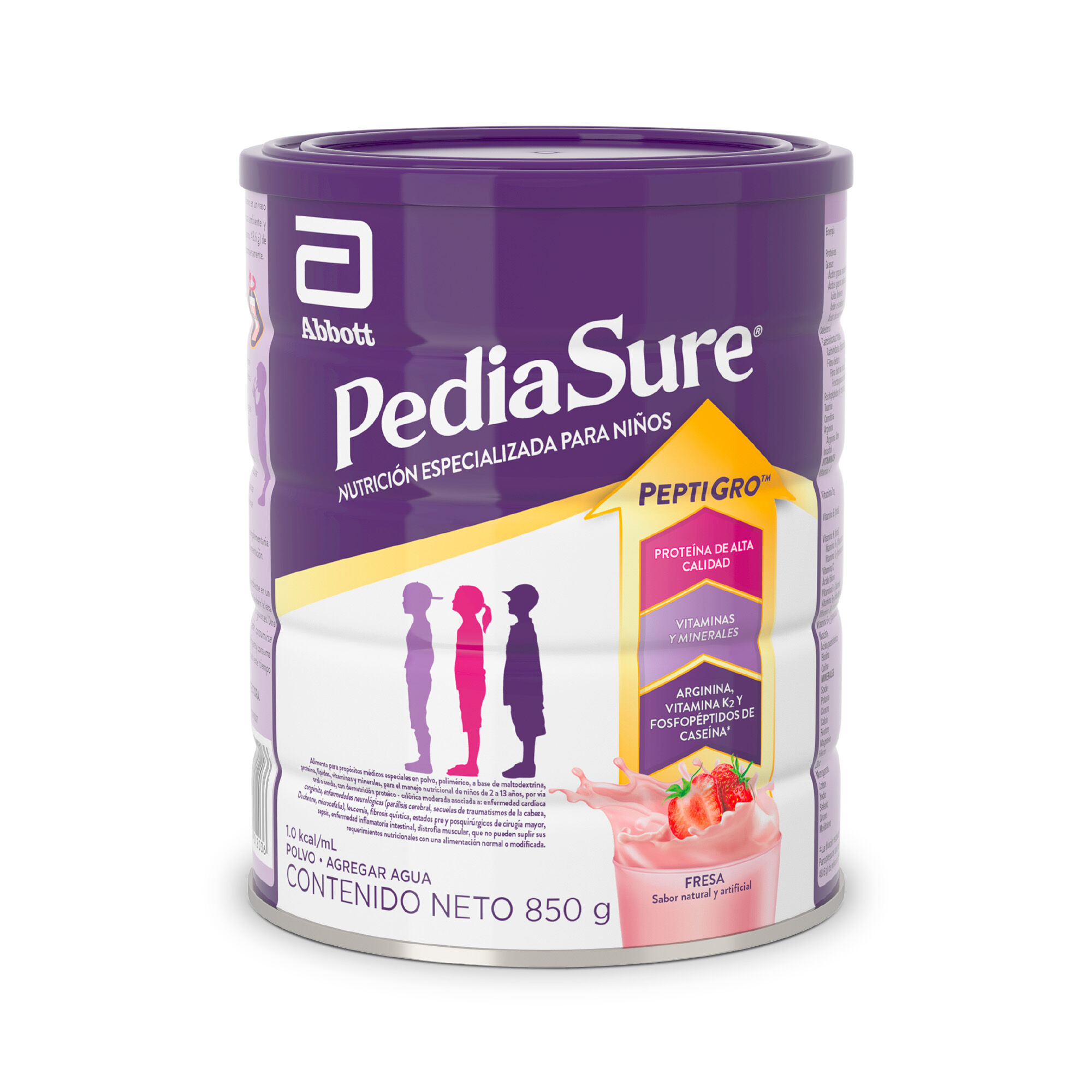 Pediasure Niños Formula Nutricional Fresa Polvo 850g