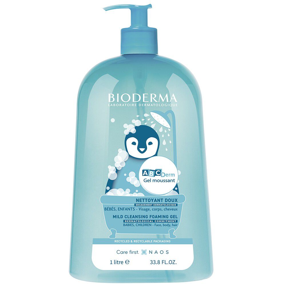 Gel Limpiador Abcderm Bioderma Frasco 1Lt