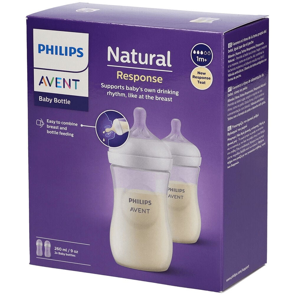 Tetero-Philips-Avent-Natural-Response-Caja-por-2Frasco-por-9Oz-imagen