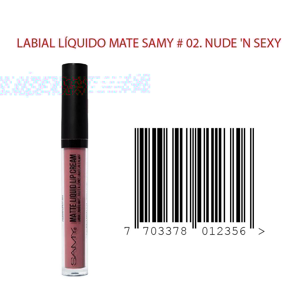 Labial-Liquido-Mate-Samy-Frasco-por-4Ml-02.-Nude-N-Sexy-imagen-3