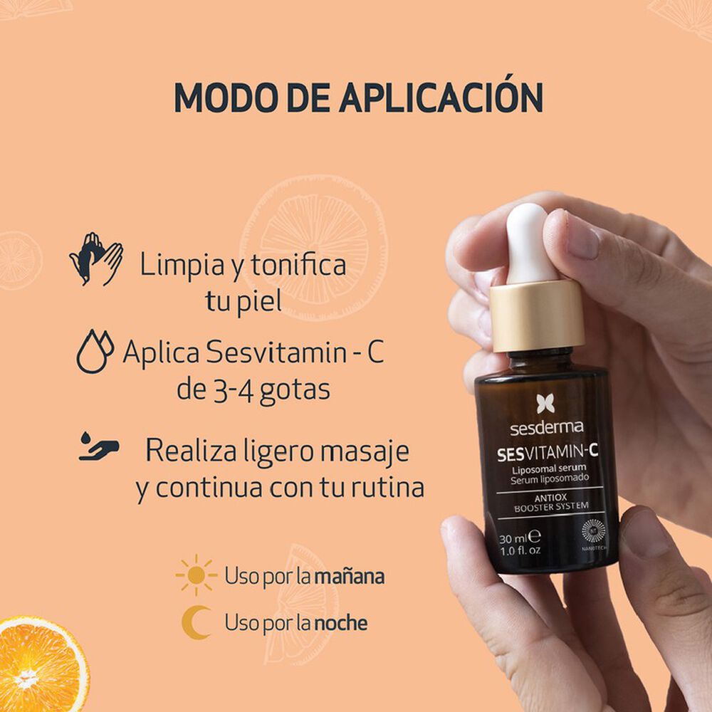 Serum-Facial-Antioxidante-Sesderma-Sesvitamin-C-Frasco-30Ml-imagen-2