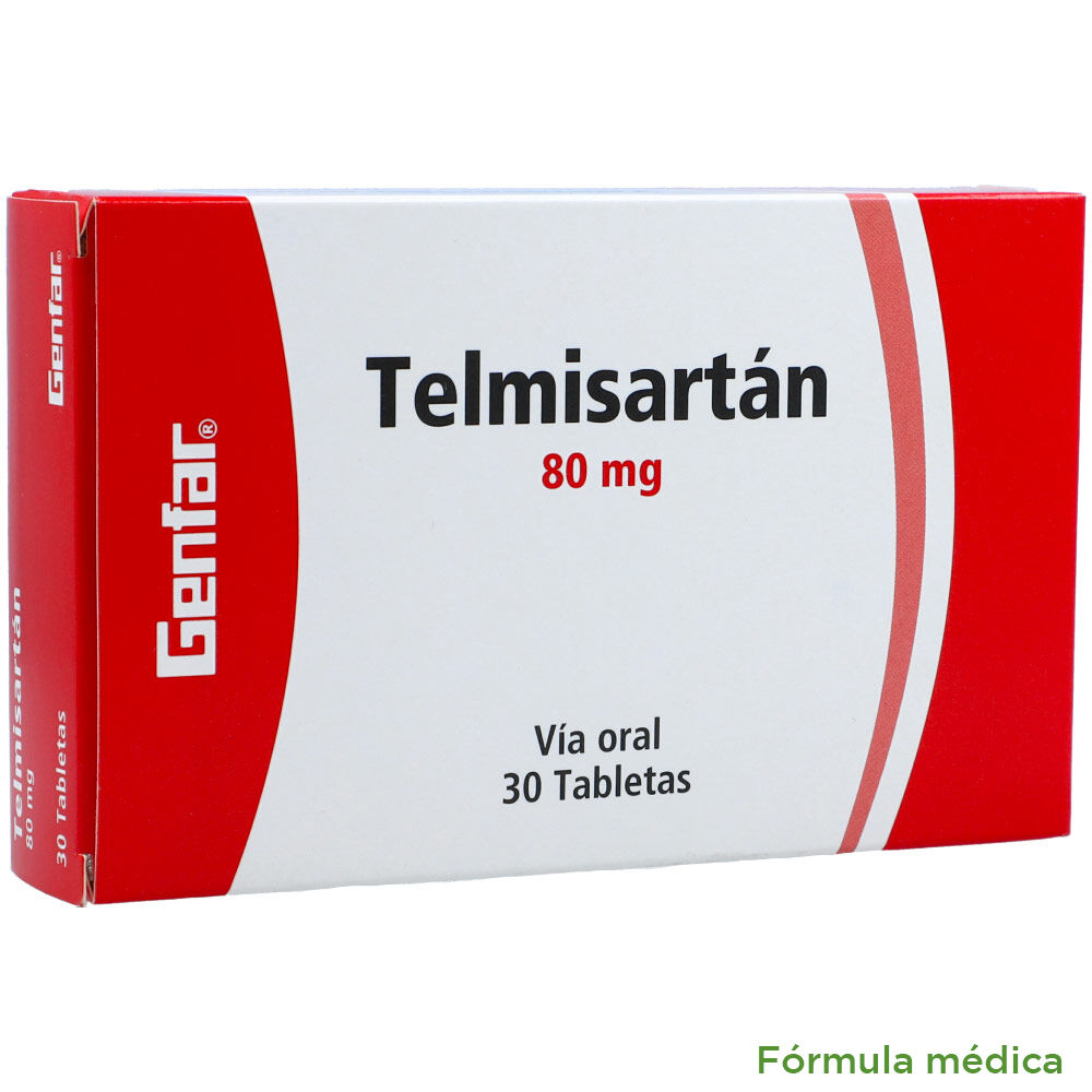 Telmisartan Tabletas 80Mg Caja X 30 Genfar