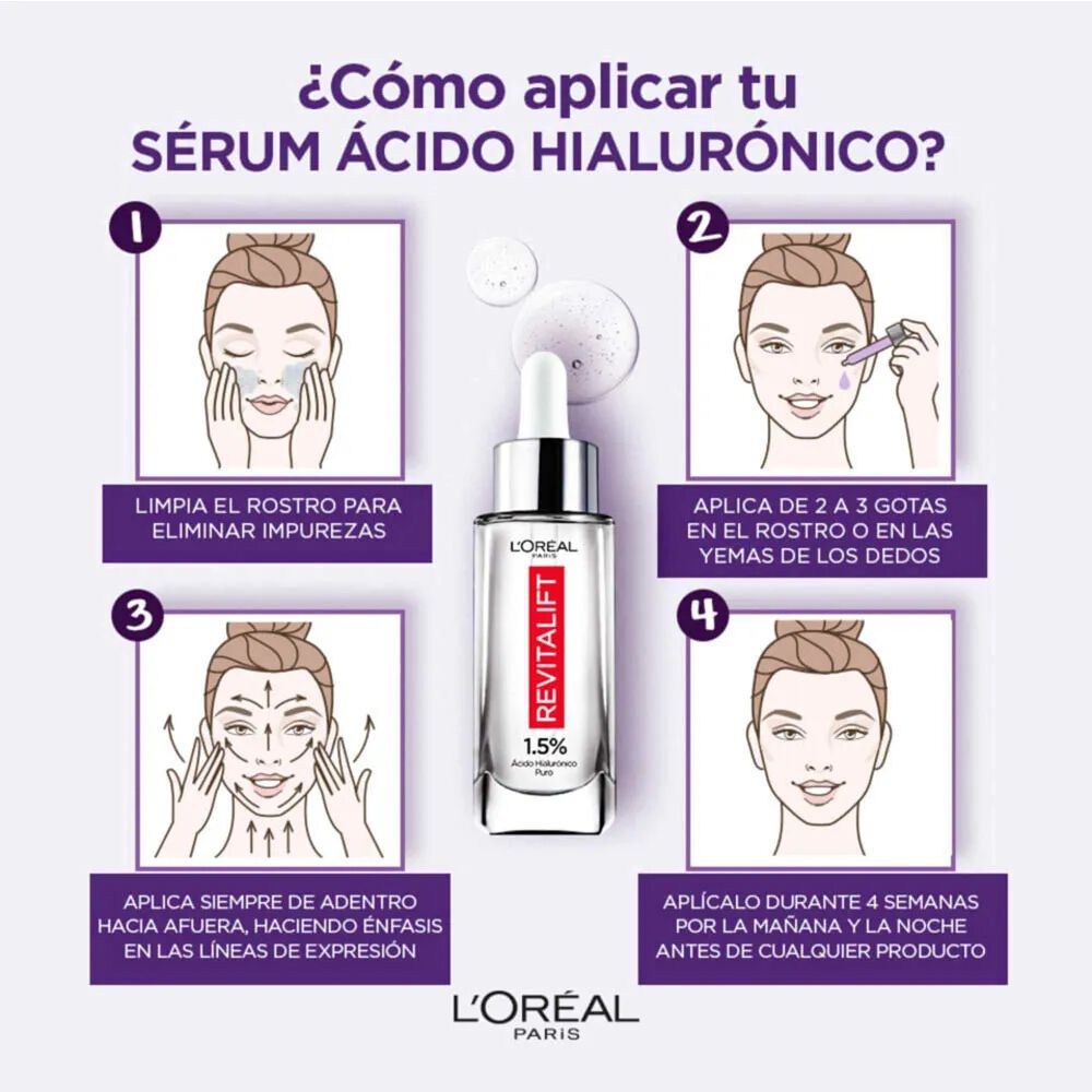 Ácido-Hialuronico-Serum-Rellenador--40%-De-Líneas-De-Expresion--L'Oreal-Paris-Revitalift-Frasco-X-30mL-imagen-4