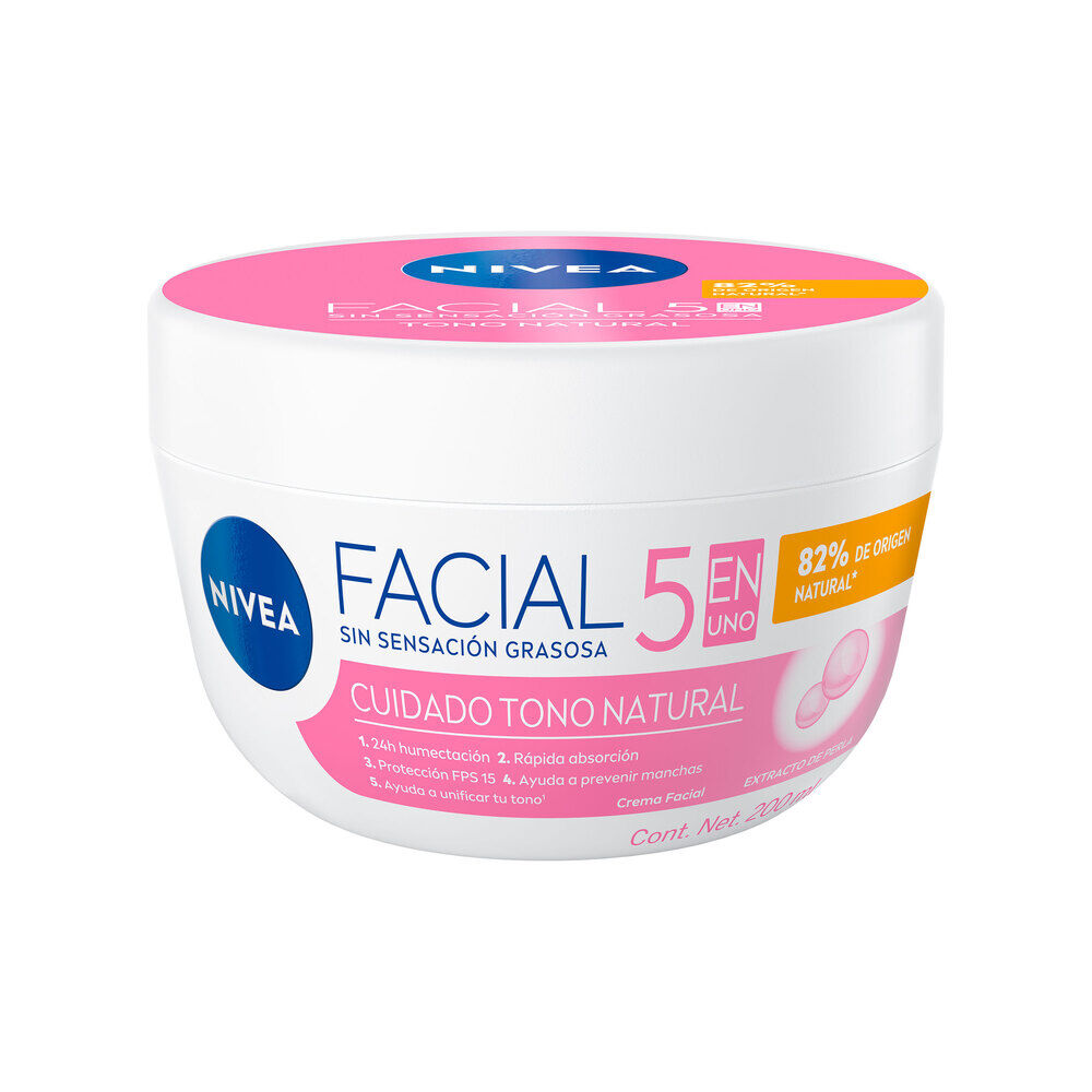 Crema-Facial-Nivea-Tono-Natural-5-En-1-Pote-200Ml-imagen-2