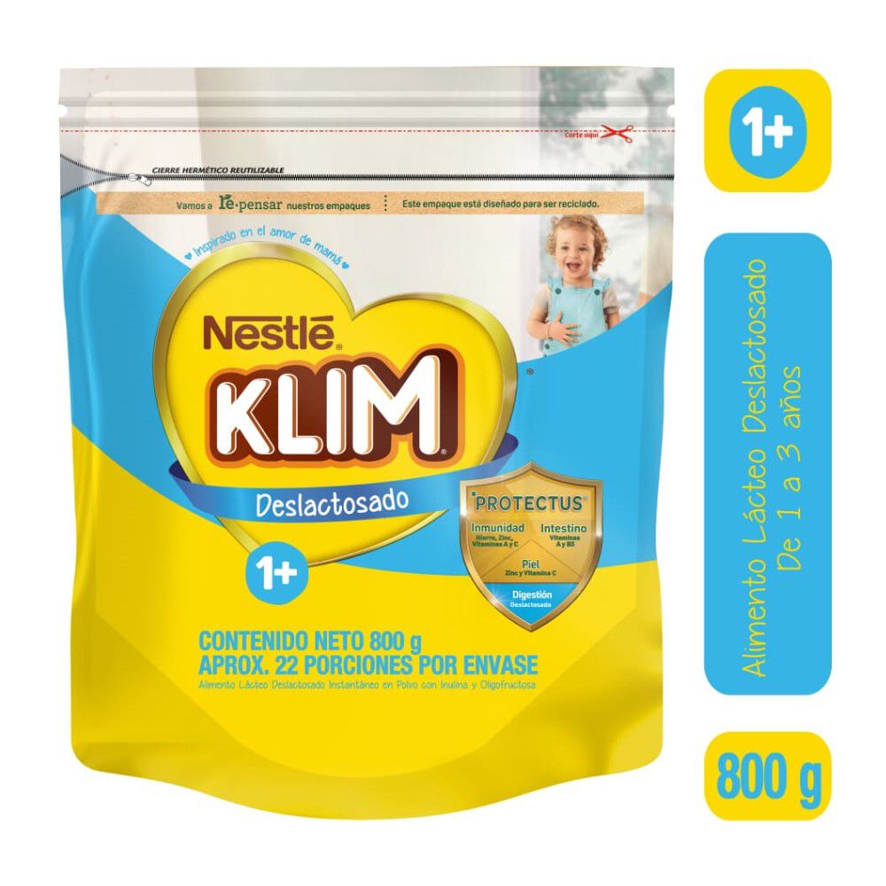 Klim 1 Deslactosado Bolsa 800Gr