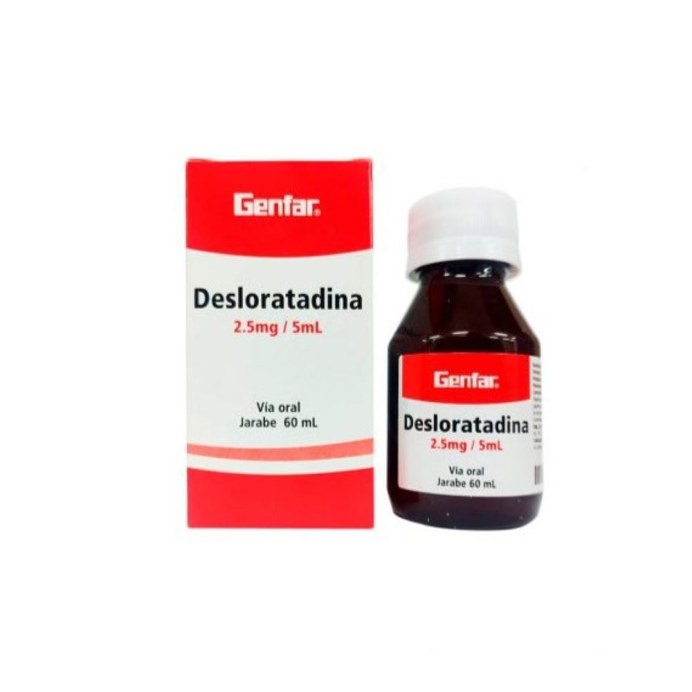 Desloratadina 2.5Mg/5Ml(0.05%) Jarabe Frasco X 60Ml Genfar