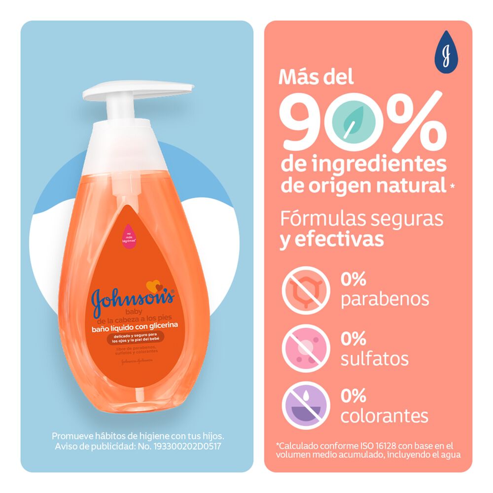 Baño-Liquido-Johnson'S-Baby-Con-Glicerina-Frasco-X-400Ml-imagen-4