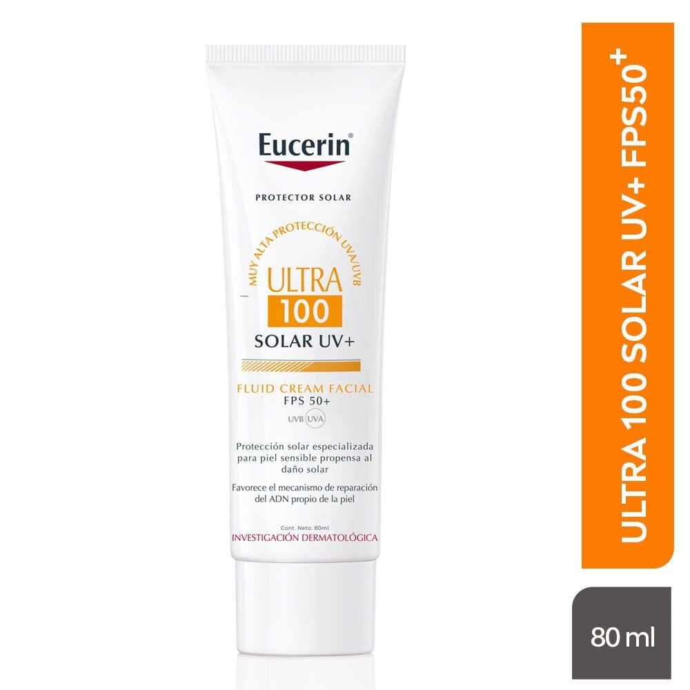 Protector Solar Facial Eucerin Ultra 100 Fluid Fps 100 Frasco 50 Ml