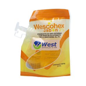 Wescohex-Jabón-2%-X-1-Bolsa-X-30mL-imagen