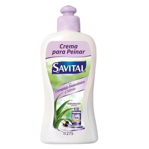 Crema-Para-Peinar-Hidratacion-Intensa-Savital-Complejo-Hialuronico-Y-Sabila-Frasco-X-275Ml-imagen