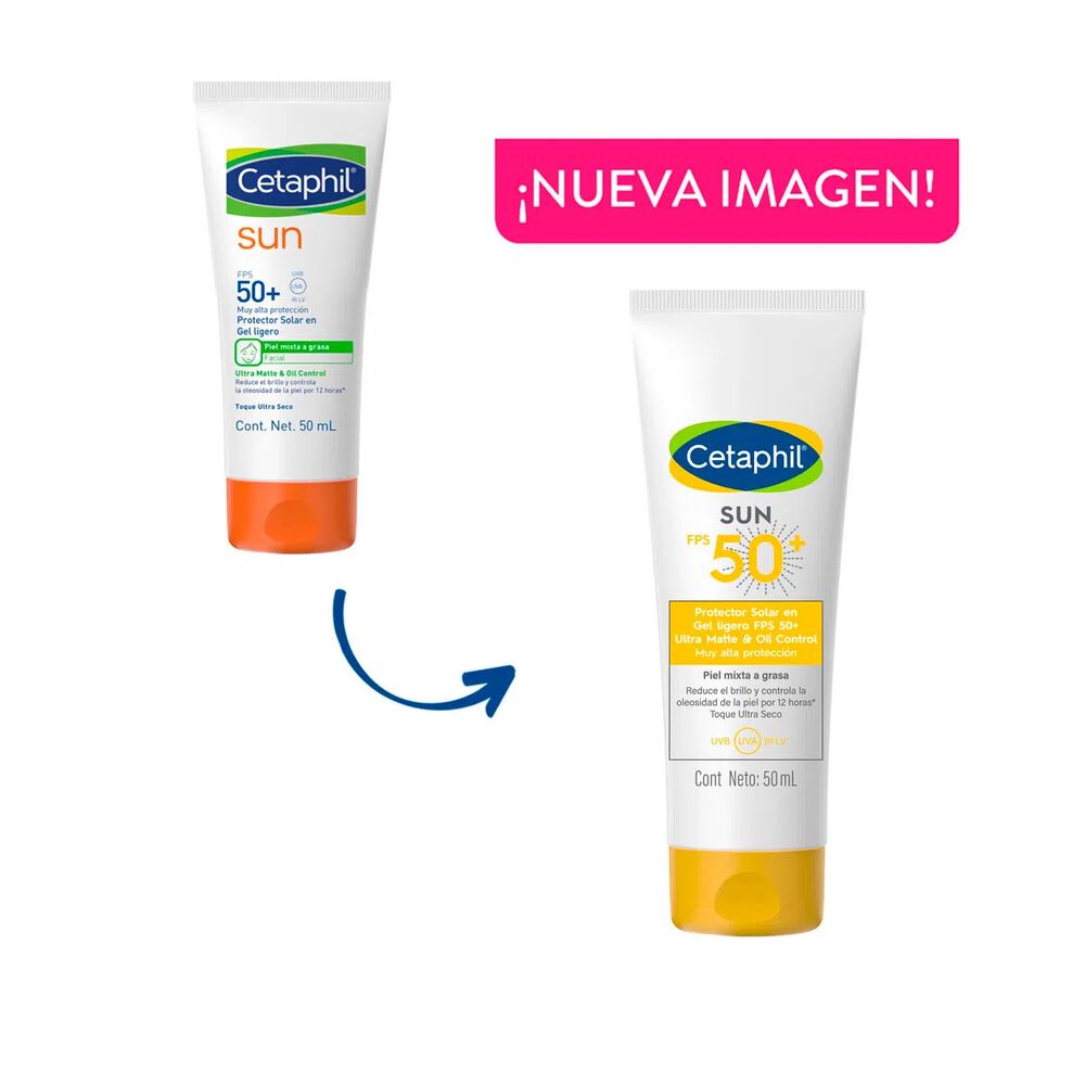 Cetaphil-Sun-Muy-Alta-Proteccion-Solar-En-Gel-Ligero-Sun-Fps-50-Ultra-Matte-&-Oil-Control-Frasco-X-50Ml-imagen-2