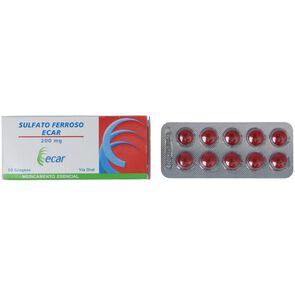Sulfato-Ferroso-Ecar-200Mg-Blister-X-10-Grageas-imagen