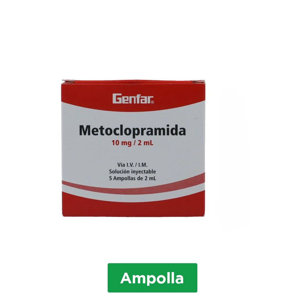 Metoclopramida 10Mg/mL Solución Inyectable Genfar X 1 Ampolla