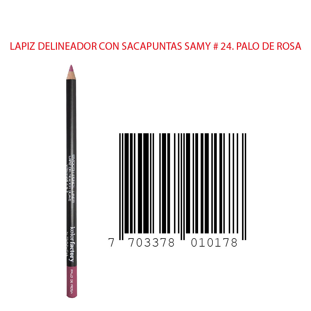 Lapiz-Delineador-Suave-Con-Sacapuntas-Vitamina-A-Y-E-Samy-Und-por-2Gr-24.-Palo-De-Rosa-imagen-2