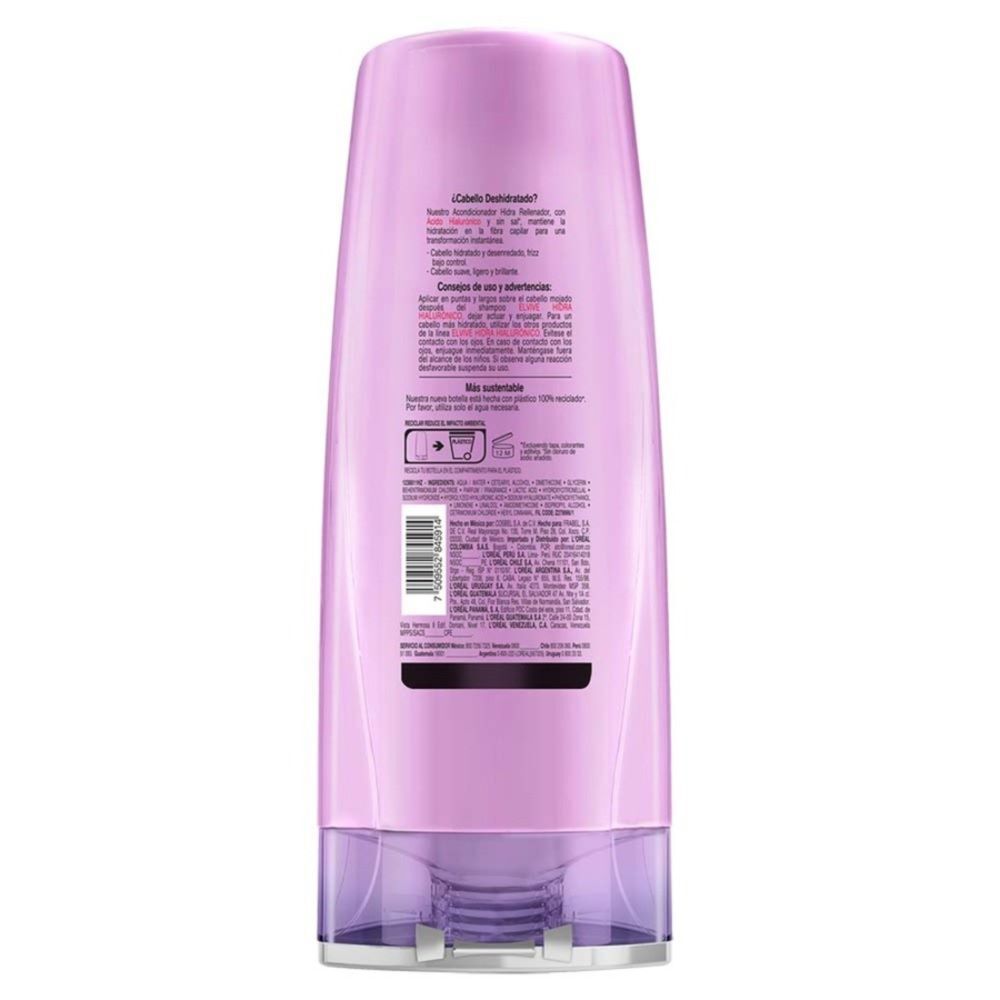 L'Oreal-Paris-Elvive-Hidra-(Hialurónico)-Acondicionador-Hidra-Rellenador-Frasco-X-370mL-imagen-2