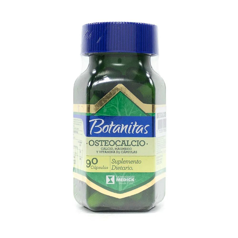 Osteocalcio-Botanitas-Calcio-Magnesio-Y-Vitamina-D3-Capsula-Frasco-X-90-imagen