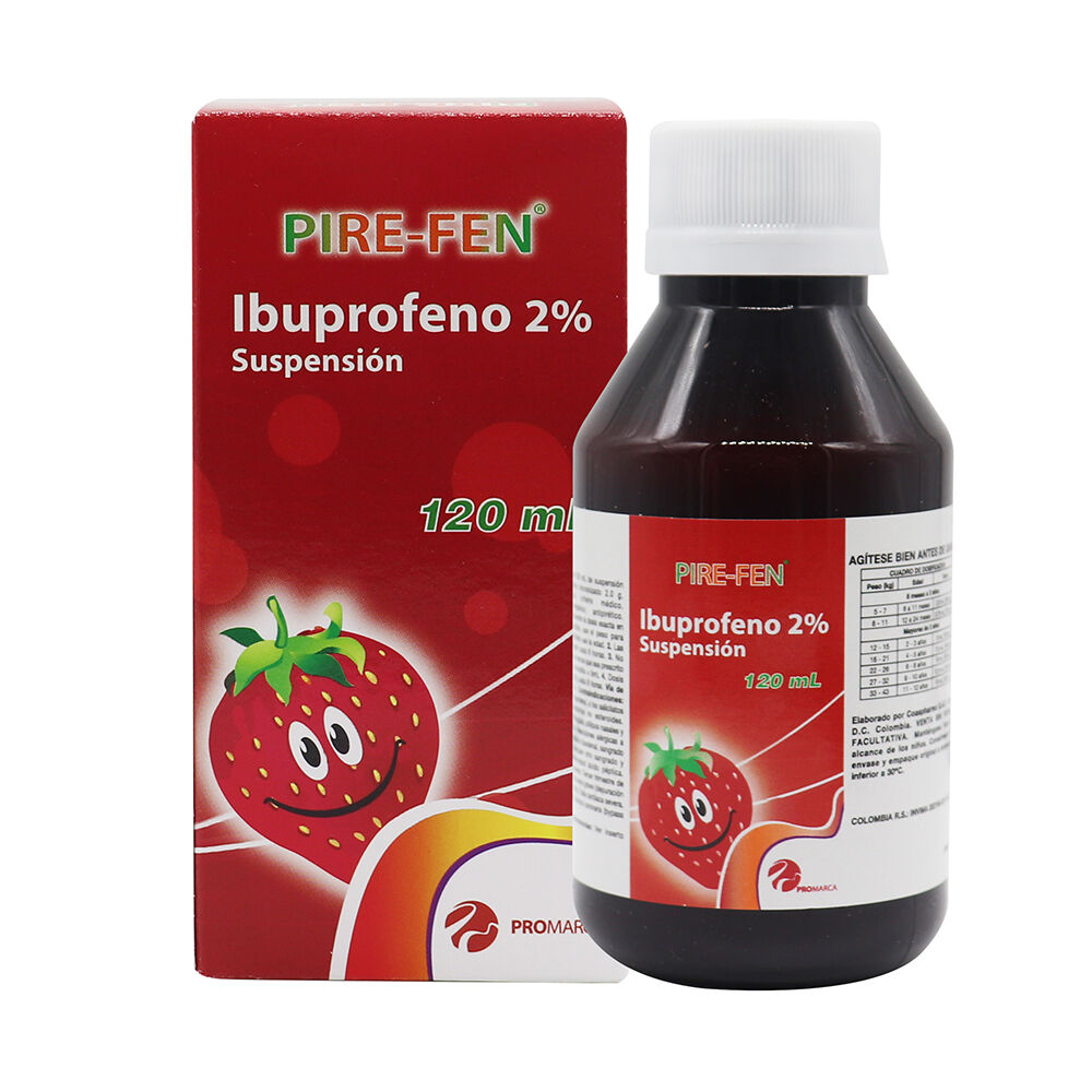 Pire-Fen 100Mg/5Ml(2%) Suspension Oral Frasco X 120Ml