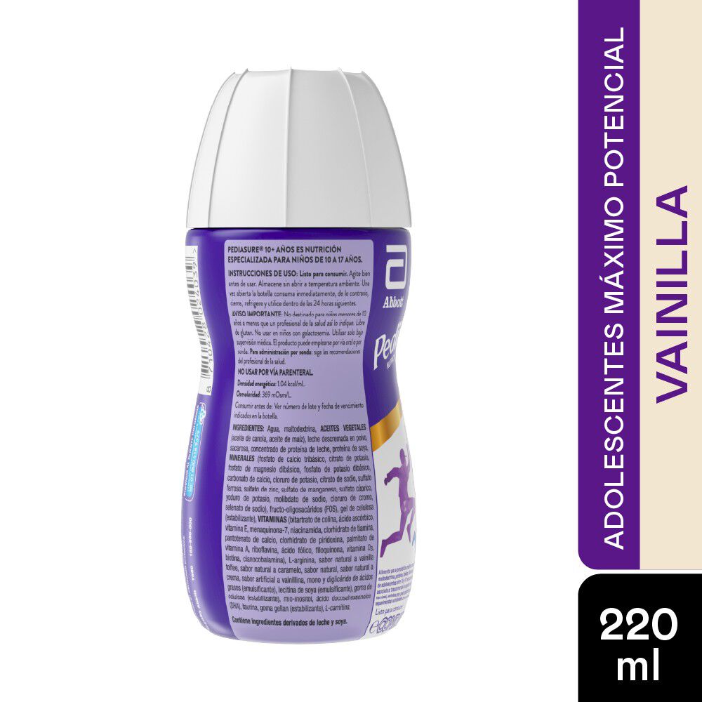 Pediasure-Nutricion-Especializada-10+-A&ntilde;os-Frasco-220Ml-Vainilla-imagen-1