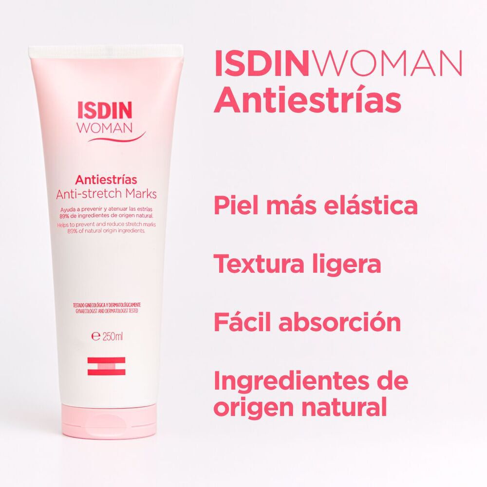 Crema-Corporal-Antiestrias-Woman-Isdin-Tubo-X-250Ml-imagen-3