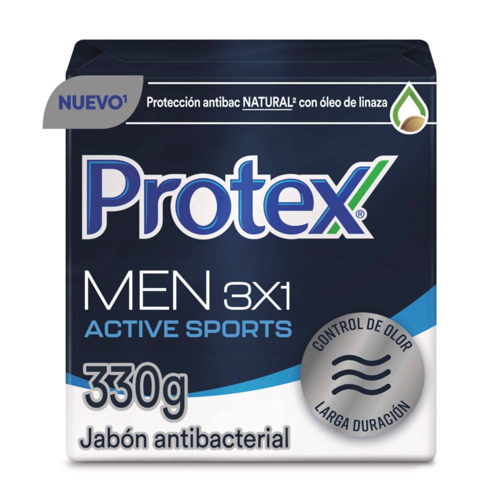 Jabón Antibacterial Protex Men Sport 110G X3