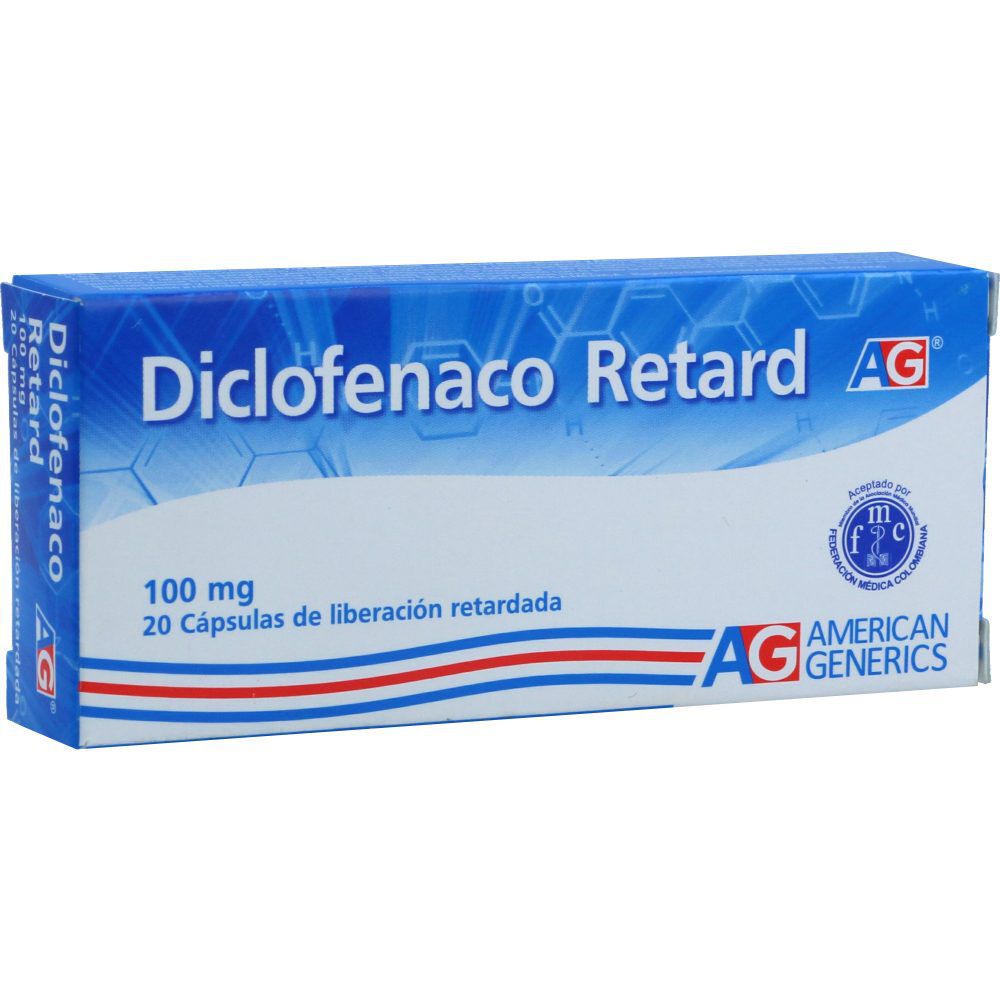 Diclofenaco Retard American Generics Blister X 10 Liberación Prolongada