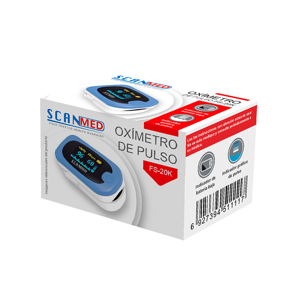 Oximetro De Pulso Ref Fs20K Caja por 1 Scanmed
