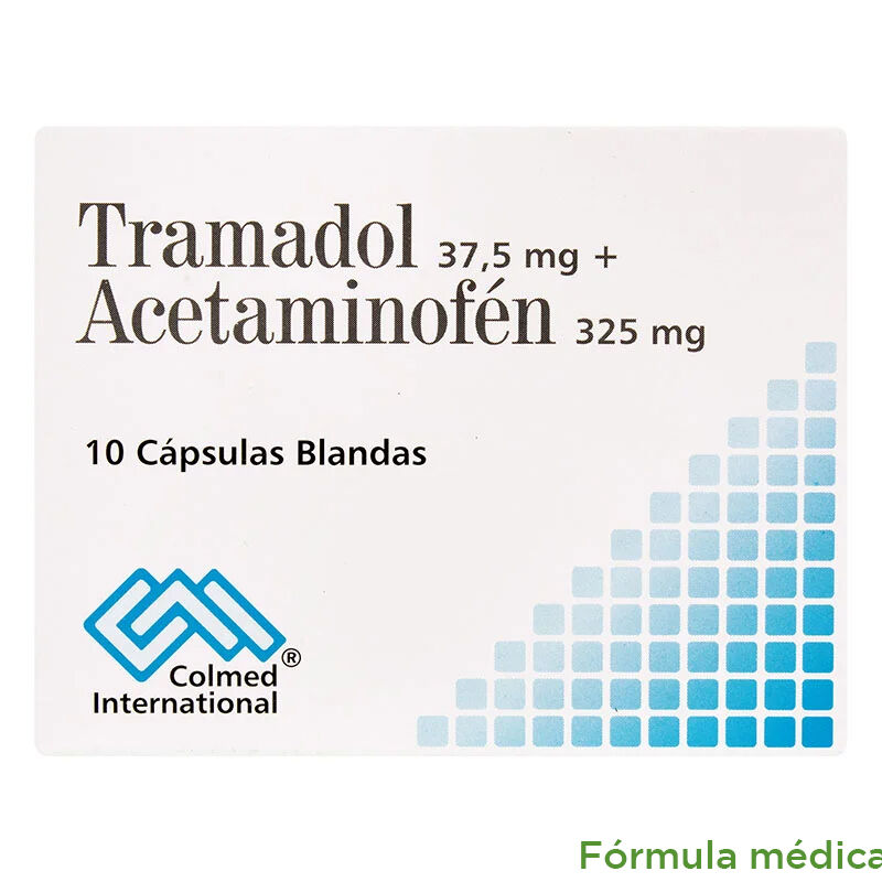 Tramadol+Acetaminofen (325+37.5)Mg Capsulas Blandas Caja X 10