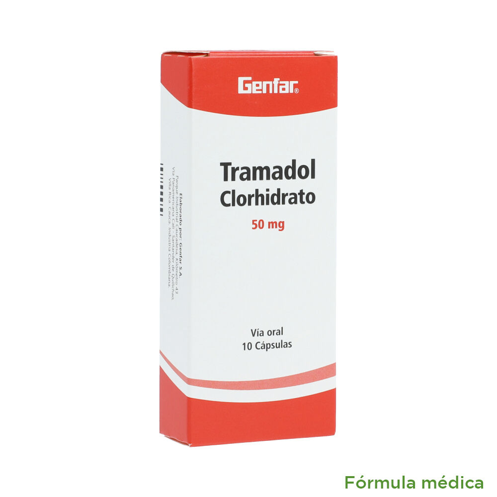 Tramadol 50Mg Cápsula Caja X 10 Genfar