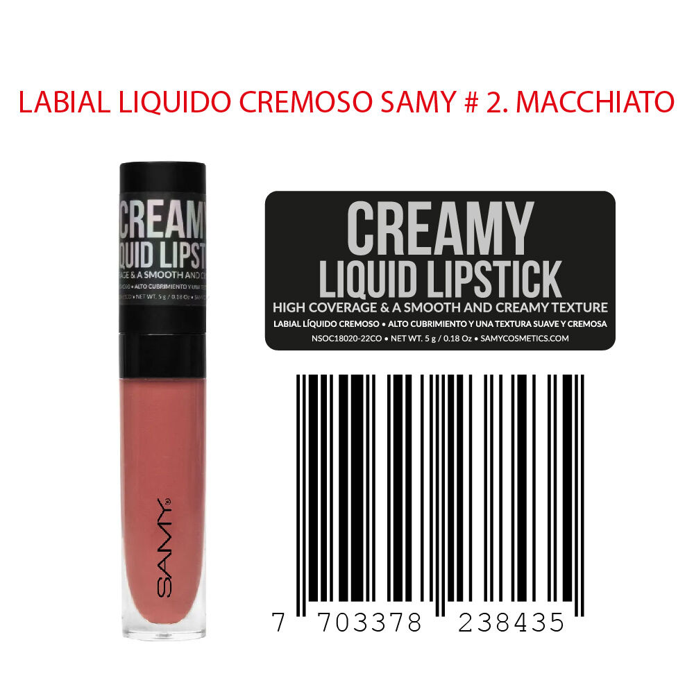 Labial-Liquido-Cremoso-Samy-N-2-Macchiato-Tubo-X-5Gr-imagen-3