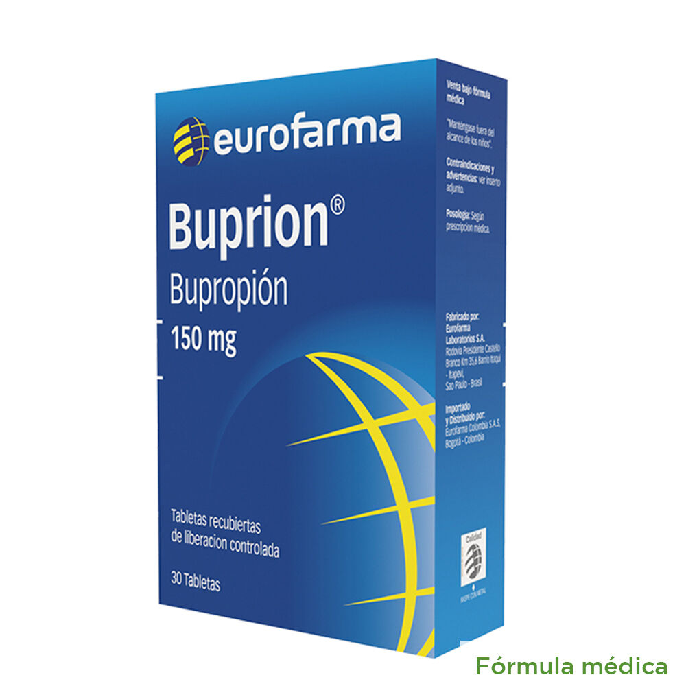 Buprion 150Mg Tabletas Liberacion Prolongada Caja X 30
