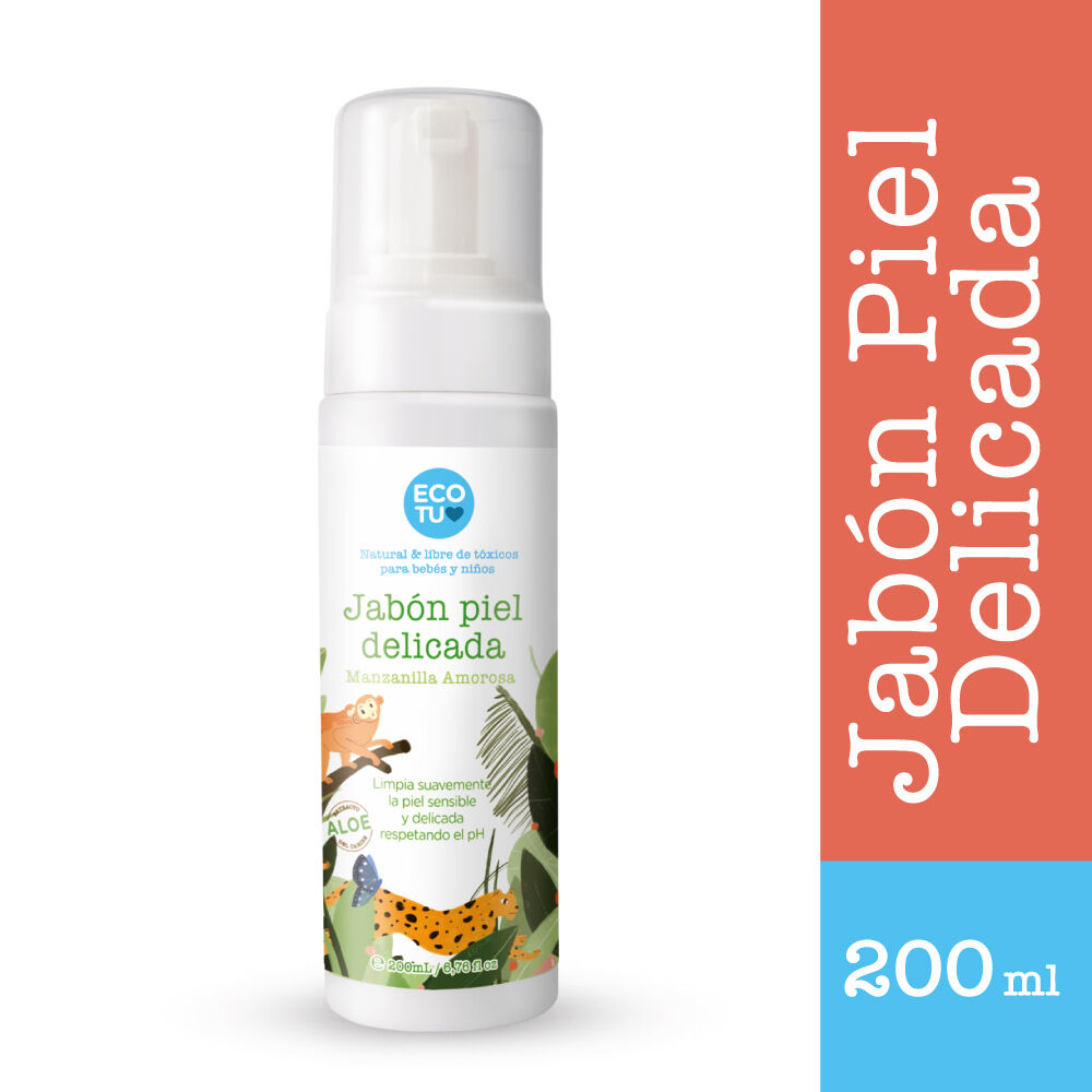 Ecotu-Piel-Delicada-Jabón-Liquido-Dispensador-X-200-Ml-Manzanilla-Amorosa-imagen