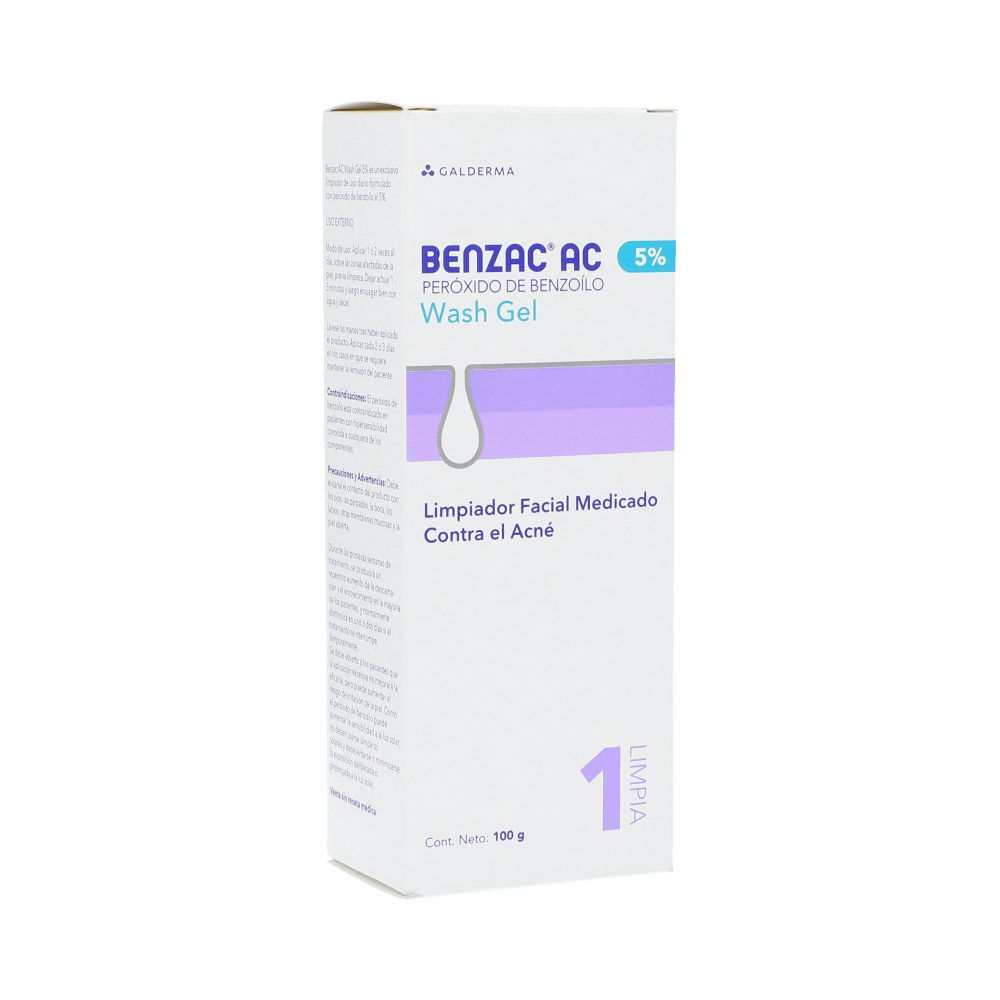 Benzac Ac Wash 5 Gel Tópica Tubo X 100g