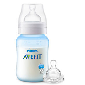 Set-Especial-Tetero-Anticolico-Avent-3M+-1-Tetina-Extra-Caja-X-1Kit-Azul-imagen