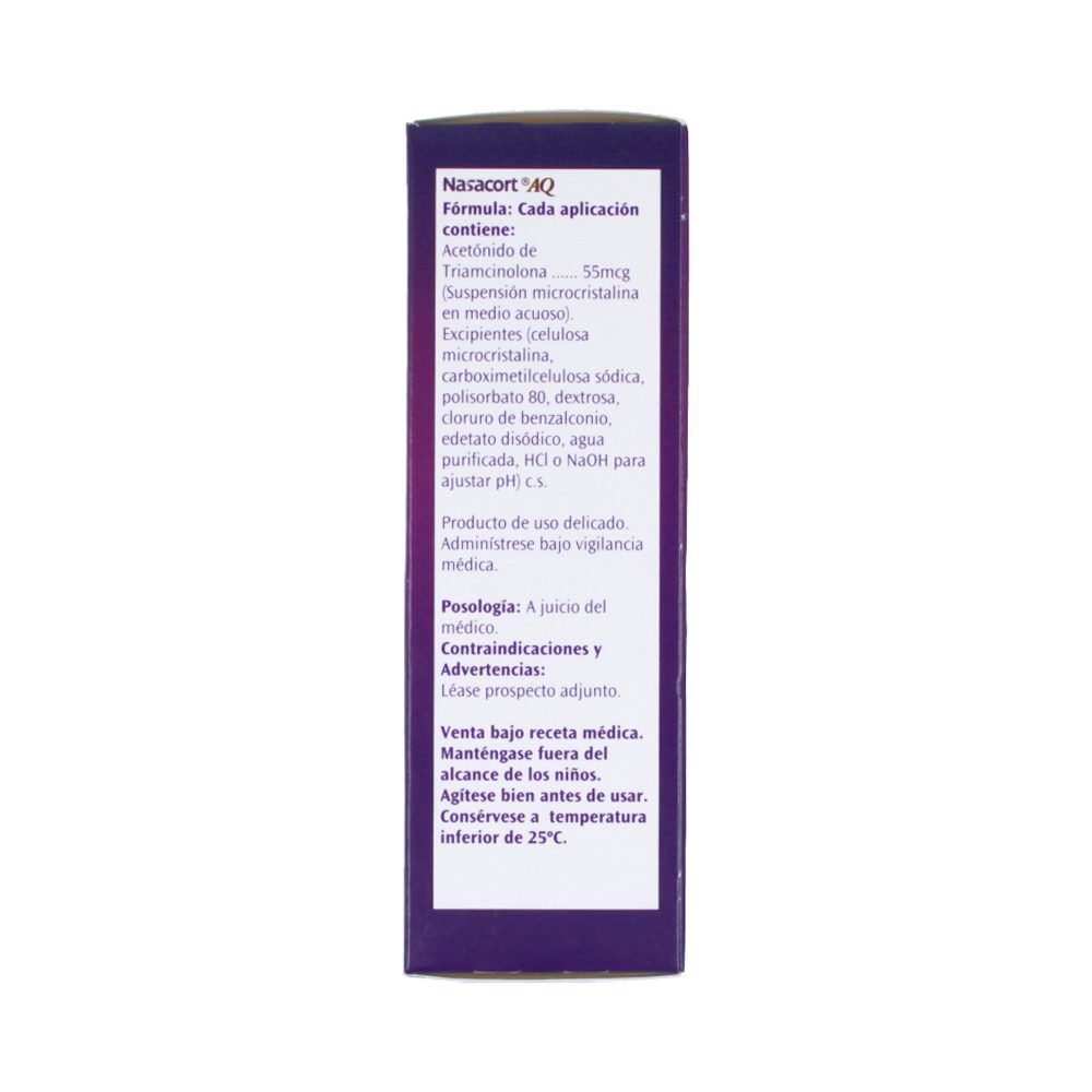 Nasacort AQ Solución Inhalación Nasal 55Mcg/Dosis Spray X 120 Dosis