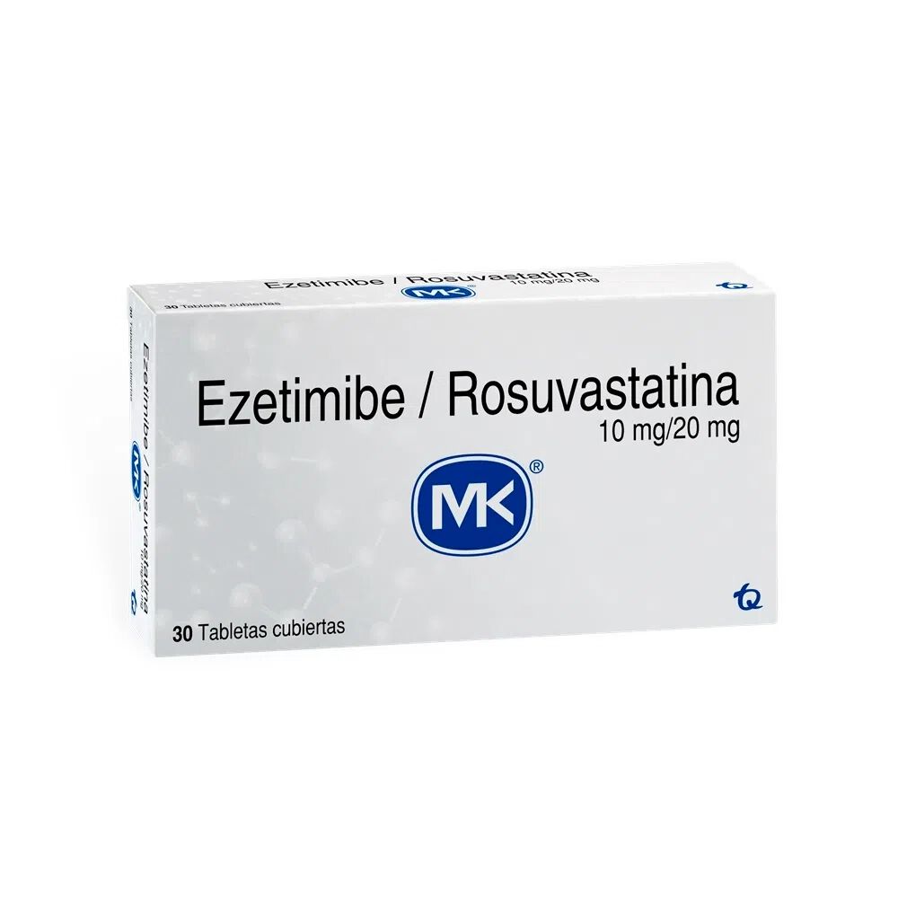 Ezetimibe/Rosuvastatina-(10+20)Mg-Tabletas-Recubiertas-Caja-X-30-Mk-imagen