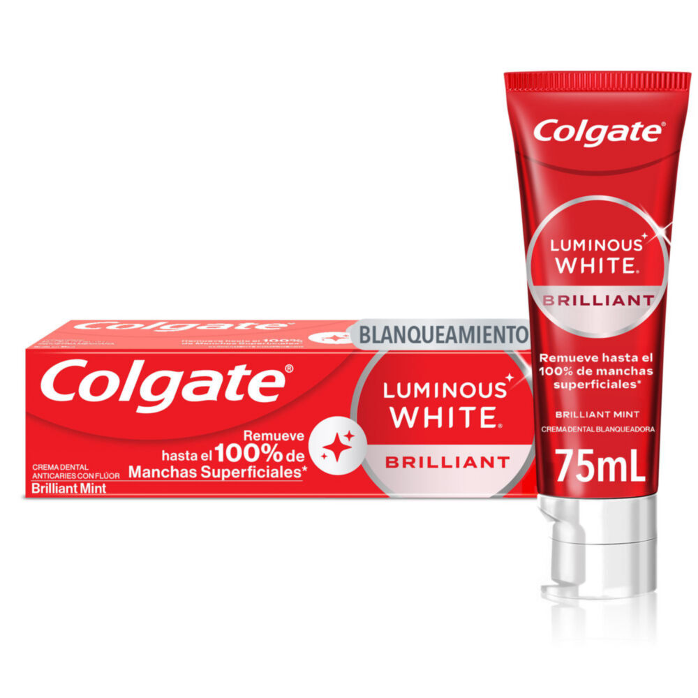 Crema Dental Luminous White Colgate Tubo X 75 Ml