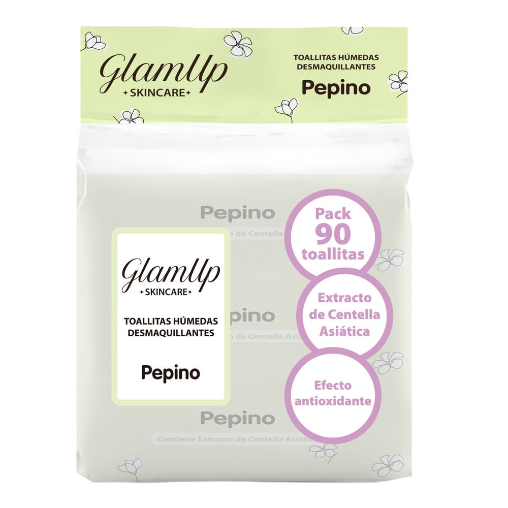 Promo-Toallitas-Humedas-Desmaquillantes-Glamup-Skincare-Pepino-Paq-X-90-imagen