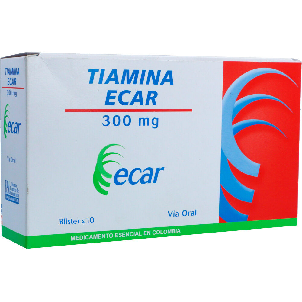 Tiamina-300Mg-Tabletas-Blister-X-10-Tabletas-Ecar-imagen