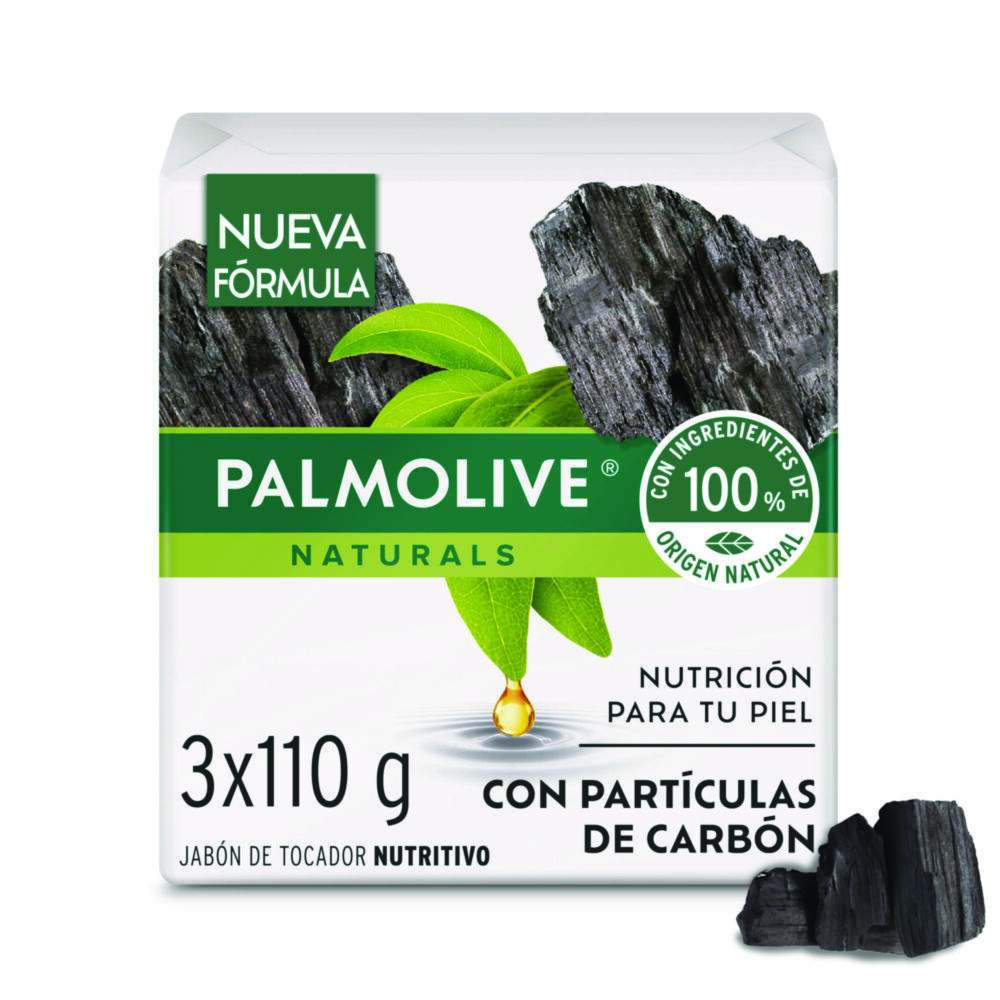 Jabon Tocador Palmolive Con Particulas De Carbon Paquete X 3Barra X 110Gr