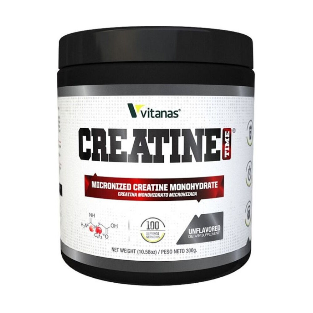 Suplemento Creatine Time Monohidrato Micronizada Tarro  300Gr