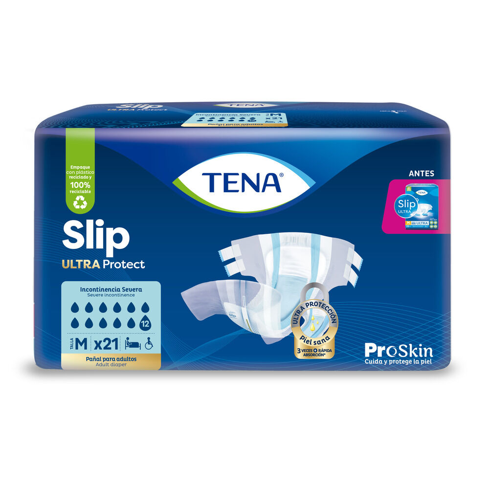 Tena Slip Pega-Despega Gigapack Talla M Paquete X 21