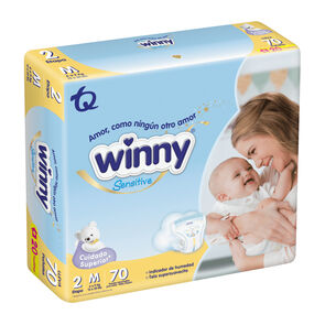 Promo-Panal+Toallitas-Winny-Sensitive-Etapa-2-Paquete-X-70-Panales+20Toallitas-imagen