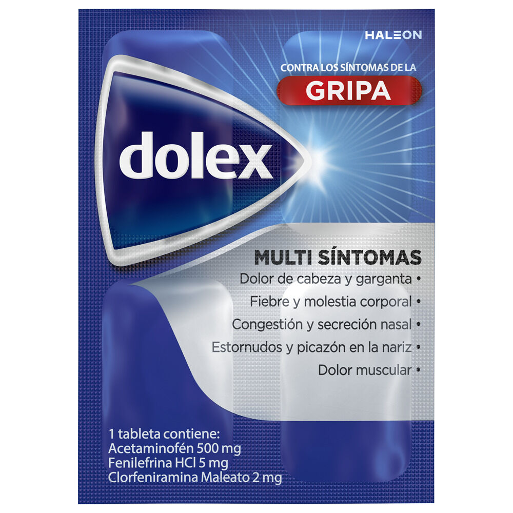 Dolex Gripa · Sobre 4 Tabletas