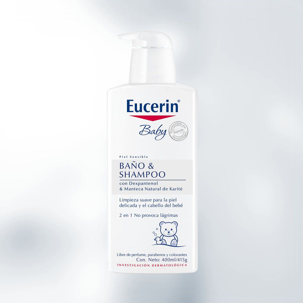 Baño Y Shampoo Para Bebé Eucerin Frasco 400 Ml