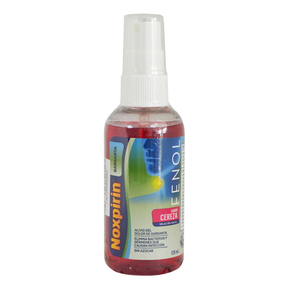 Noxpirin Spray 1.4% Solucion Bucal Frasco X 120 Ml Cereza