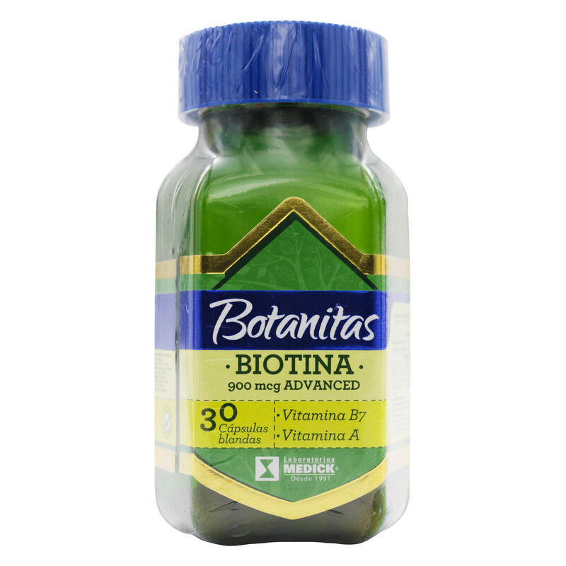 Biotina Advanced Botanitas Vitamina B7 A 900Mcg Capsula Blanda Frasco X 30