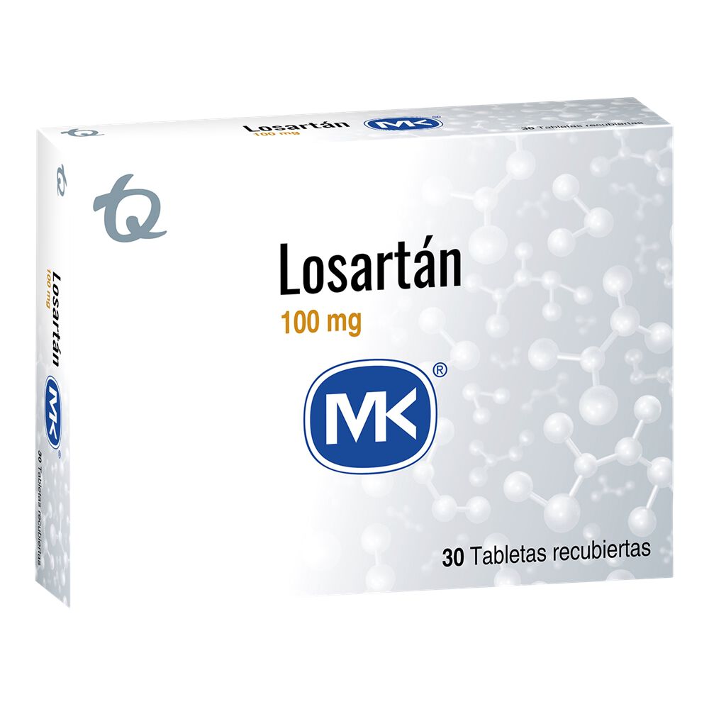 Losartan 100Mg Tab Rec Caj X 30 Mk