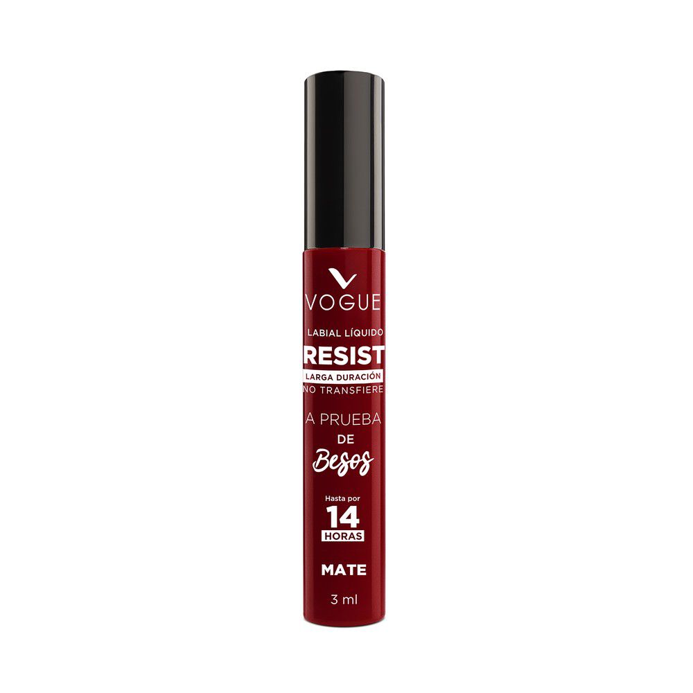 Labial-Liquido-Vogue-Resist-Larga-Duracion-Mate-Tubo-por-3Ml-Poderosa-imagen-1
