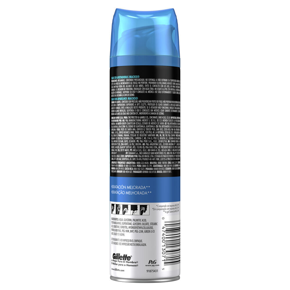 Gel-Afeitar-Gillette-Mach-3-Complete-Defense-Frasco-X-200Ml-imagen-5