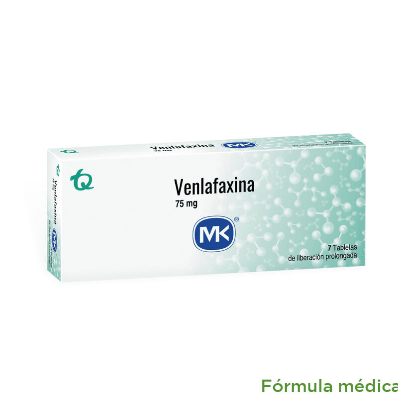Venlafaxina Mk 75Mg Caja X 7 Tabletas De Liberacion Prolongada